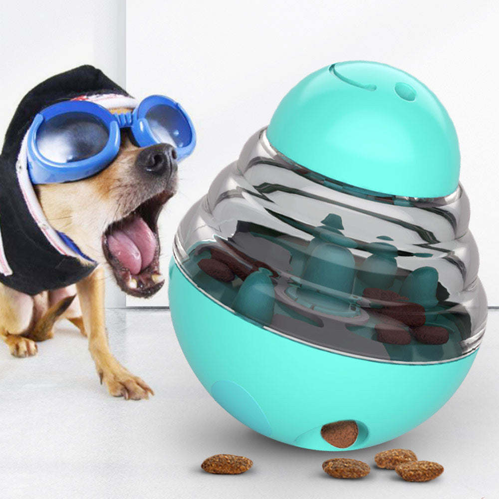 Dog tumbler misses the ball pet misses the ball toy snacks training plastic ball
